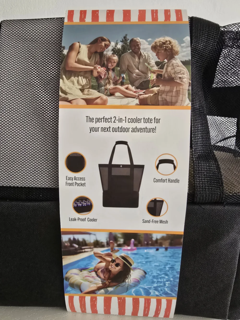 Catalonia 2-in-1 Mesh Beach Tote Bag